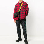 Off-White FW20 Cotton Arrows Printing Jacket Men Red OMEM001E20FAB0012510