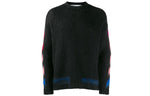 Men's Off-White Back Arrow Loose Fit Black OMHA036E19B020241088