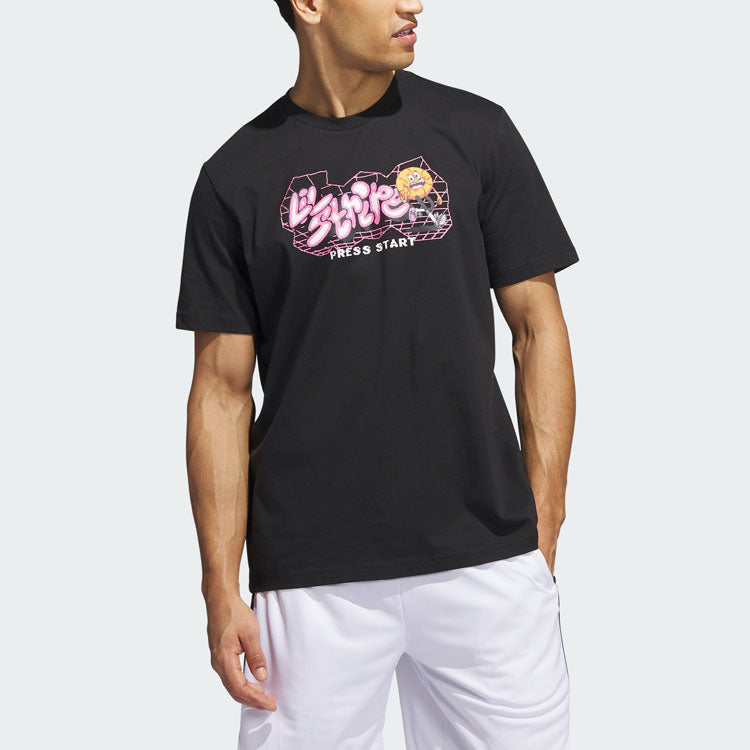 adidas Metaverse Gaming Lil' Stripe Tee 'Black' IM4611