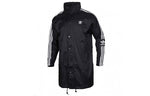 adidas originals Back logo Printed Hooded Casual Windbreaker Men Black FL0011