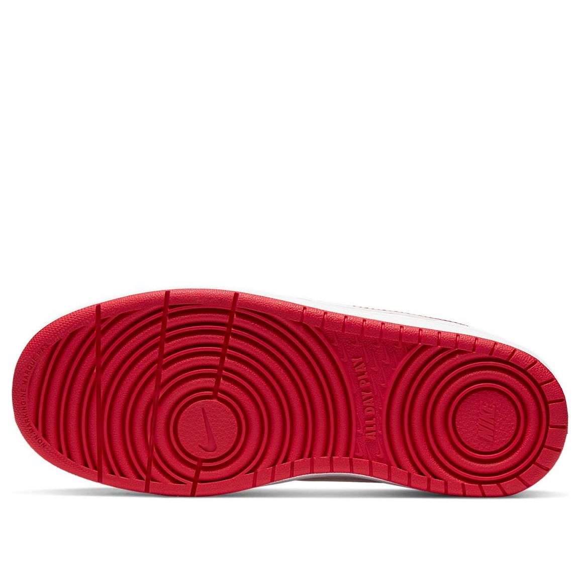 (GS) Nike Court Borough Low 2 'White University Red' BQ5448-103