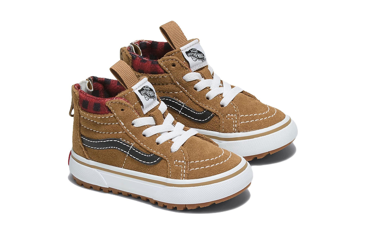 (TD) Vans Sk8-Hi Zip MTE-1 'Plaid Brown Black' VN0A5HZ3Y49
