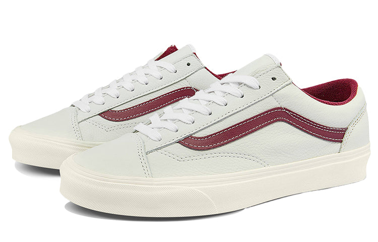Vans Unisex Style 36 Low-Top Sneakers White/Red VN0A54F676N
