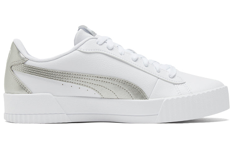 (WMNS) PUMA Carina Crew Metallic 'White Grey' 368879-01
