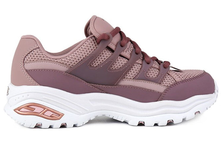 (WMNS) Skechers D'Lites Low-Top Daddy Shoes Pink 66666253-MVE