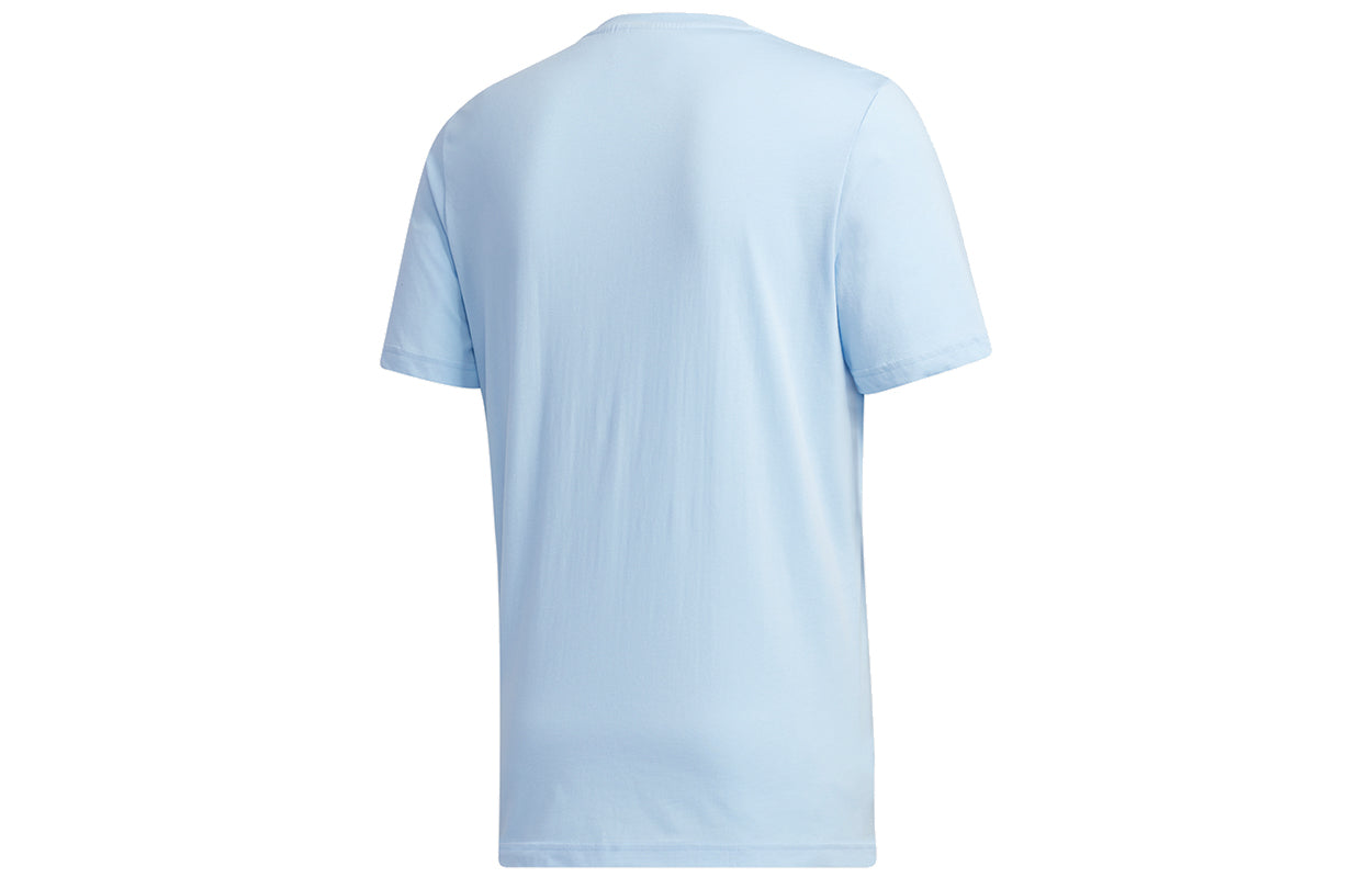 adidas Wj Gfx Tee Series Printing Sports Round Neck Short Sleeve Blue GF4057
