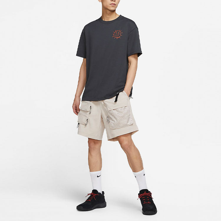 Nike ACG Smiling Face Logo Round Neck Breathable Short Sleeve Gray DD8806-070