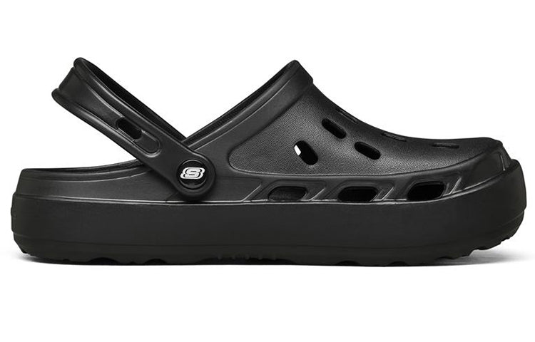 Skechers Swifters Minimalistic Cozy Sports Slippers Pure Black 243041-BBK
