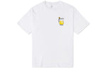 Men's Converse Cartoon Printing Loose Sports Round Neck Short Sleeve White 10022047-A02