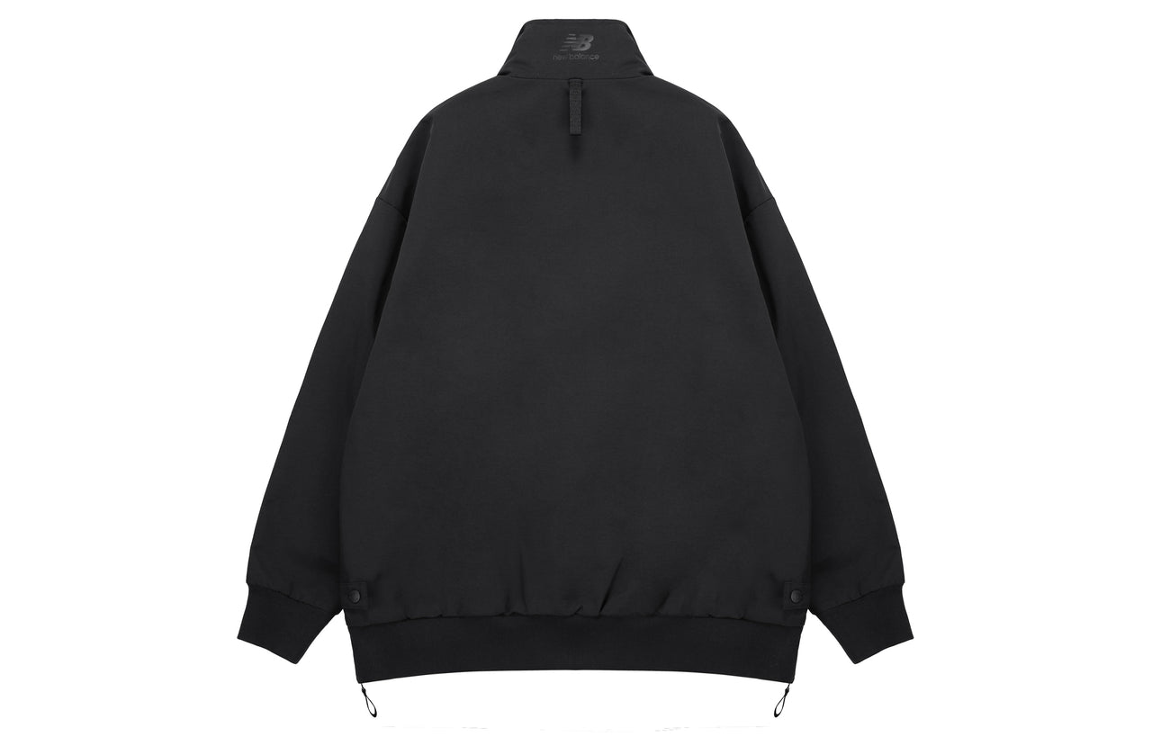 New Balance Multiple Pockets Cargo Windproof Sports Logo Jacket Black AMJ13384-BK