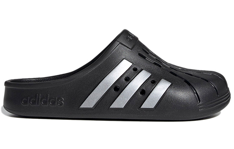 adidas Adilette Clog 'Black Silver' FY8969