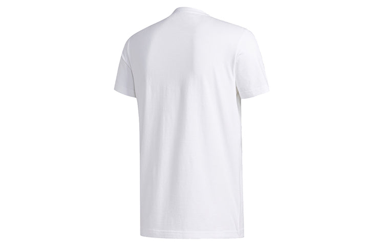 adidas Basketball Cartoon Printing Short Sleeve White GE1057