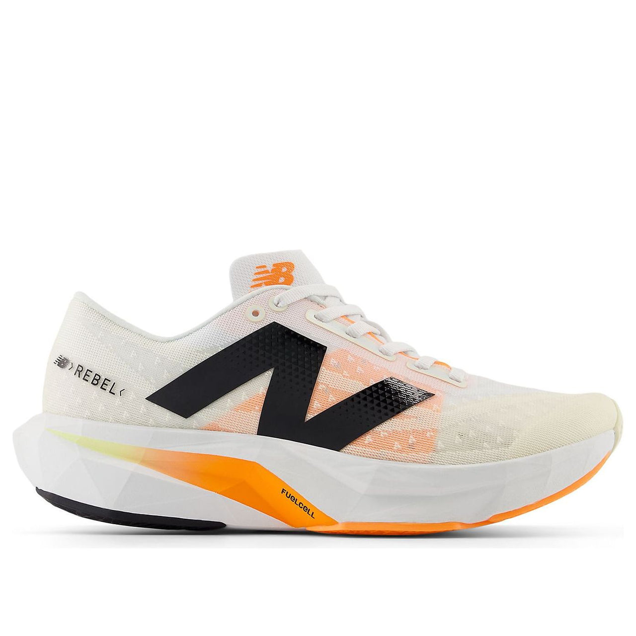 (WMNS) New Balance FuelCell Rebel v4 'White Black Orange' WFCXCN4