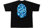 A Bathing Ape Camo Ape Head T-Shirt 'Black Blue' 1E80-110-005