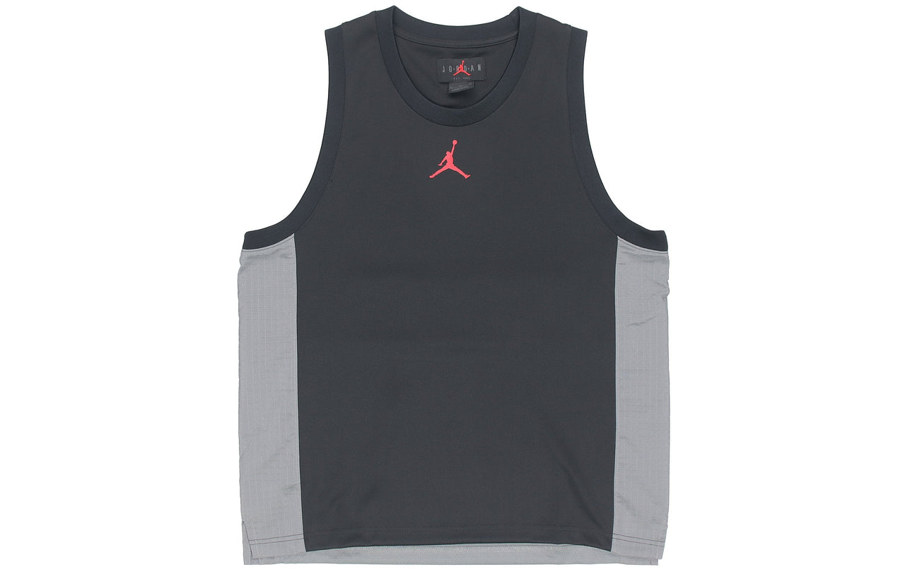 Air Jordan Dri-FIT Air Statement Splicing Quick-dry Basketball Sports Vest Male Black CZ4742-010