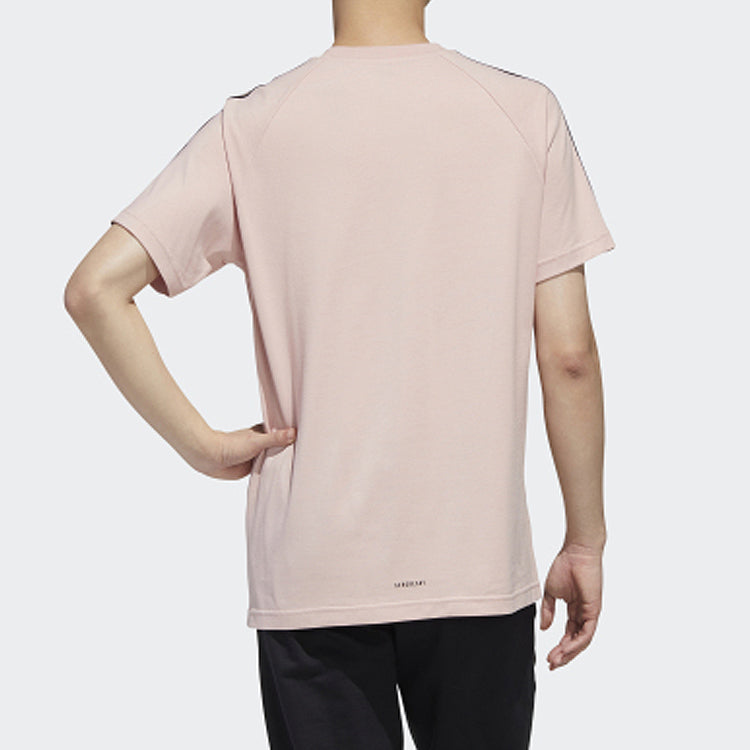 adidas neo M Esntl 3S Tee Sports Short Sleeve Pink GJ8903