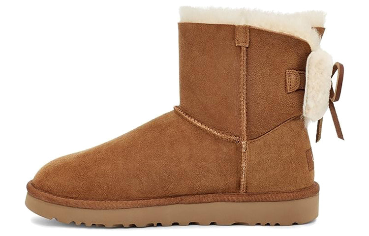 (WMNS) UGG Classic Dudble Bow Mini 'Brown' 1103652-CHE