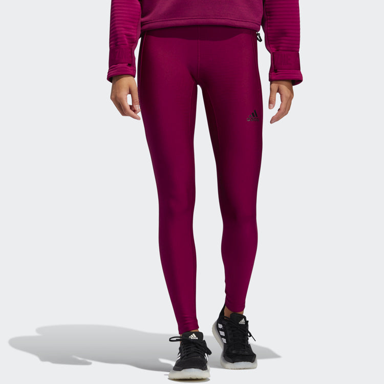 (WMNS) adidas Sports Leggings Deep-Wine FT7021