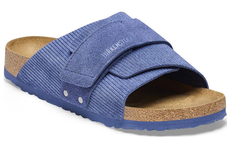 Birkenstock Kyoto Suede Embossed Narrow Fit 'Corduroy Indigo' 1025704