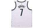 Nike Basketball Jersey SW Brooklyn Nets Kevin Durant For Men White 864401-103