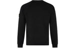 STONE ISLAND Logo Patch Crewneck Sweatshirt 'Black' 741566060-V0029