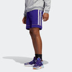 adidas Dm Short Stripe Basketball Sports Shorts Blue Purple HB6765