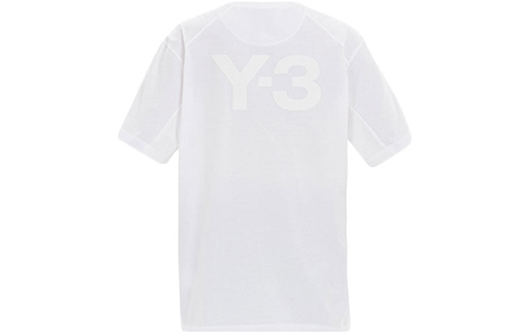 Men's Y-3 Casual Round Neck Short Sleeve White FN3349