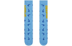 Nike Everyday Essentials Crew Logo Jacquard Sports Socks One Pair Blue DQ0788-412