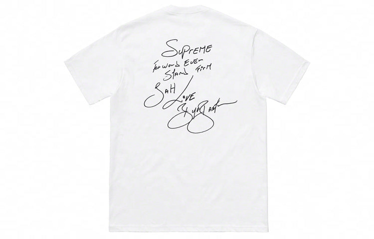 Supreme SS19 Buju Banton Tee Reggae Character Printing Short Sleeve Unisex White SUP-SS19-10479