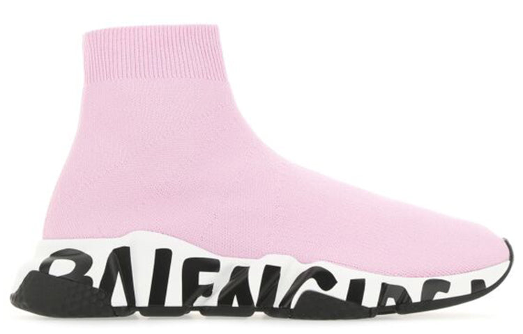 (WMNS) Balenciaga Speed Trainer 'Midsole Graffiti - Light Pink' 605942W2DB75691