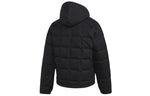 Men's adidas Solid Color High Collar Long Sleeves With Down Feather Black Jacket FR6633