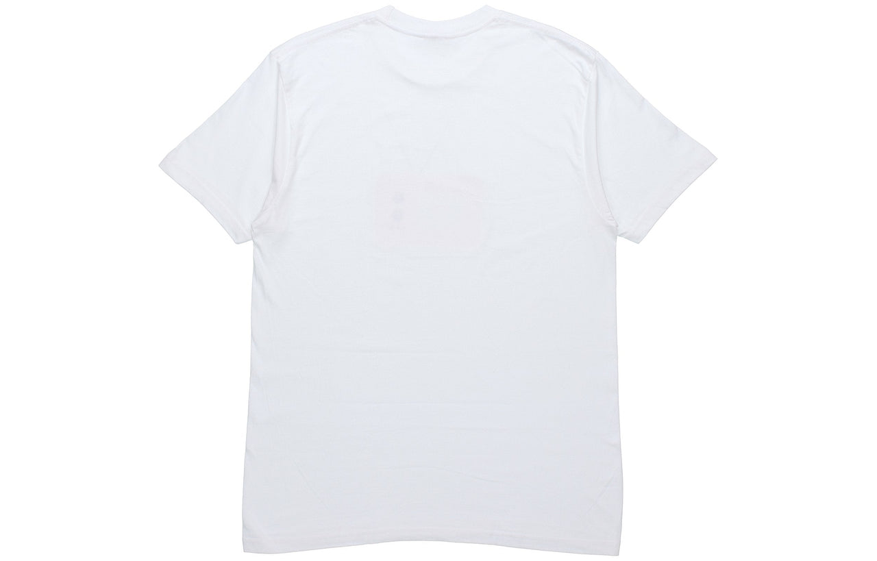 Supreme SS18 TV Tee White Printing Short Sleeve Unisex 'White Pink' SUP-SS18-0084