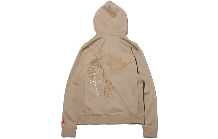 Air Jordan x Cactus Jack by Travis Scott Pullover Hoodie 'Khaki University Red' CZ0162-247