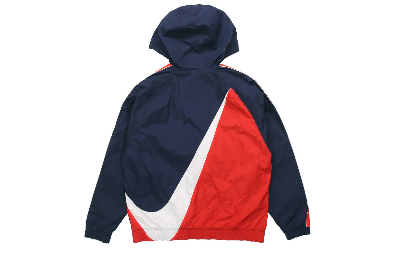 Nike Sportswear Big Swoosh Hooded Long Sleeve Color Block Jacket Cd0420-451 Colorblock CD0420-451