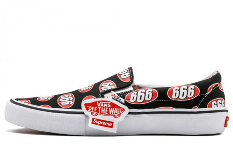 Vans Supreme x Slip-On 'Black 666' VN0A347VOX3