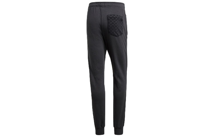 Men's adidas Manchester United Soccer/Football Logo Sports Pants/Trousers/Joggers Carbon Black FH8548