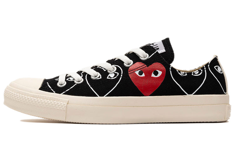 CDG x Converse Chuck Taylor All Star Multi-Heart Black/White/Red 168983C
