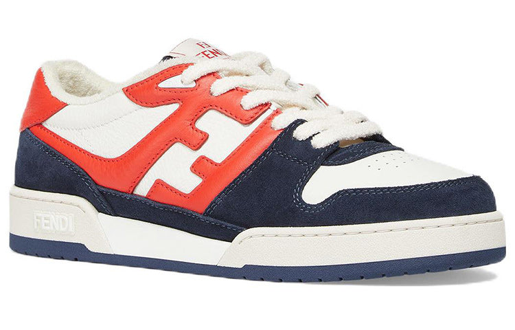 FENDI Match Low Top Suede 'Navy Orange' 7E1493AI1NF1IE6