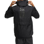 adidas Windbreaker Hooded Jackets 'Black' HE7366