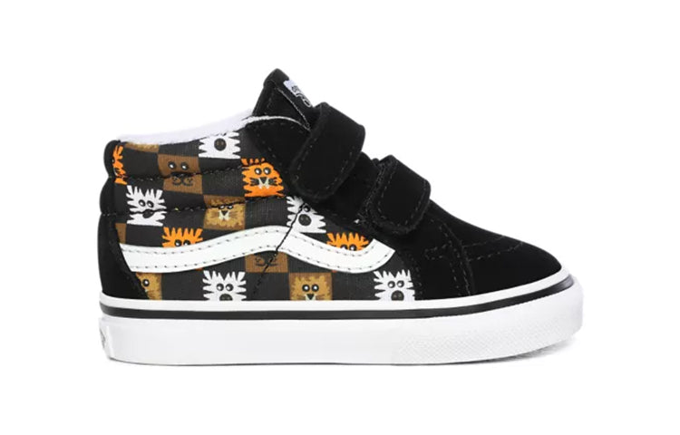 Vans Animal Checkerboard SK8-Mid Toddler Black/White VN0A348J0GN