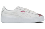 (WMNS) PUMA Basket Platform Metallic 'S 'White/Lilac Snow' 366169-04