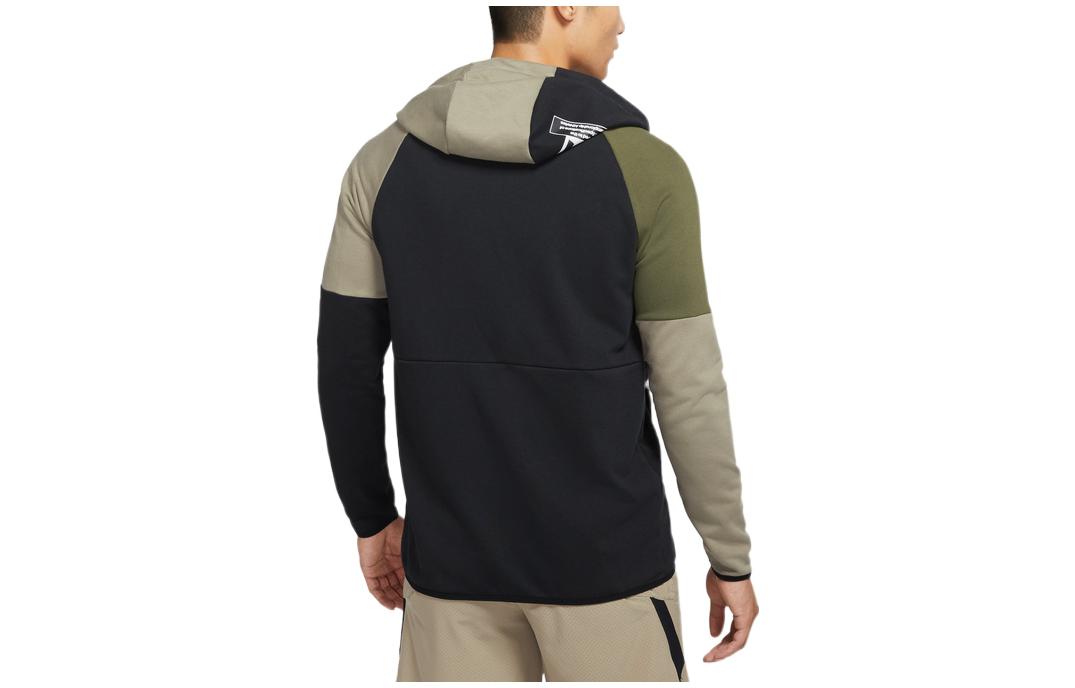 Nike DRI-FIT color block hooded jacket 'Olive' DQ4788-326