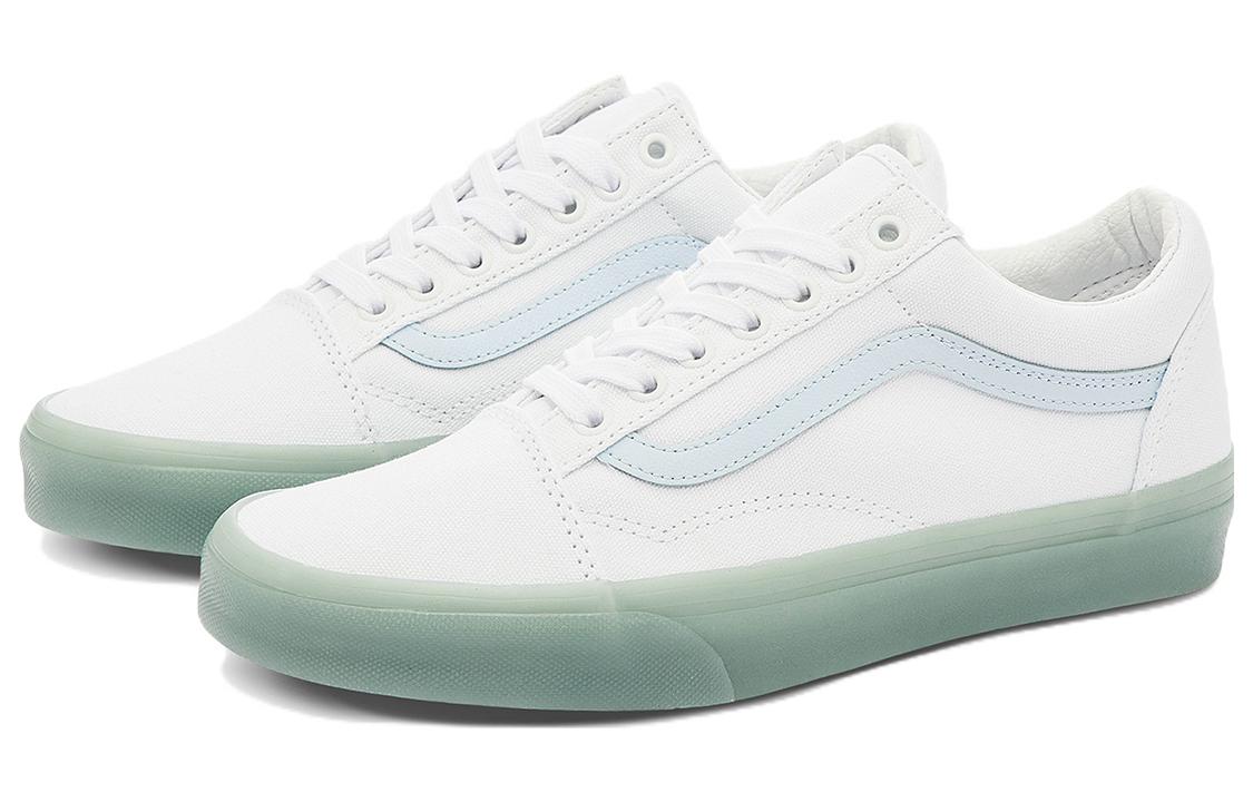 Vans Old Skool Side Stripe Lightweight Wear-Resistant Low Top Casual Skate Shoes Unisex Blue VN0000SB650