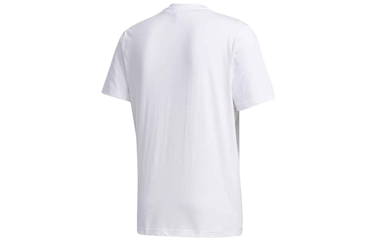 adidas Ub Gfx Tee 2 Funny Printing Sports Short Sleeve White GF3986