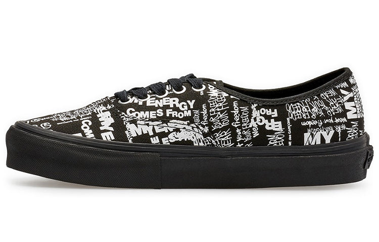 Vans COMME des GARCONS x Authentic LX 'Graffiti - Black' VN0A33TASO7