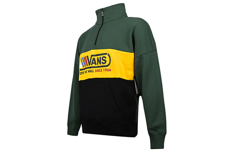 Vans Stitching Pullover Sweater Men Green VN0A4UROEEI