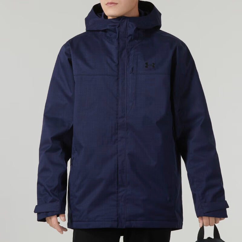 Under Armour Solid Color Leisure Warm Three-in-One Jacket 'Blue' 1300663-410