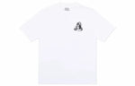 PALACE U Figure Black Back Printing Short Sleeve Unisex White P17TS106