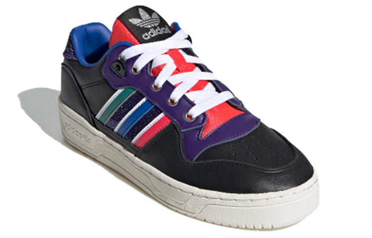 (WMNS) adidas Rivalry Low 'Black Purple Red' FW9618