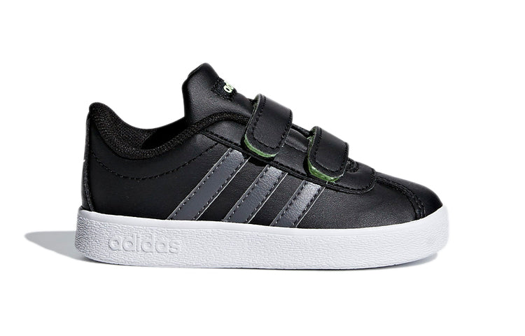 (TD) adidas VL Court 2.0 'Black Grey White' F36402